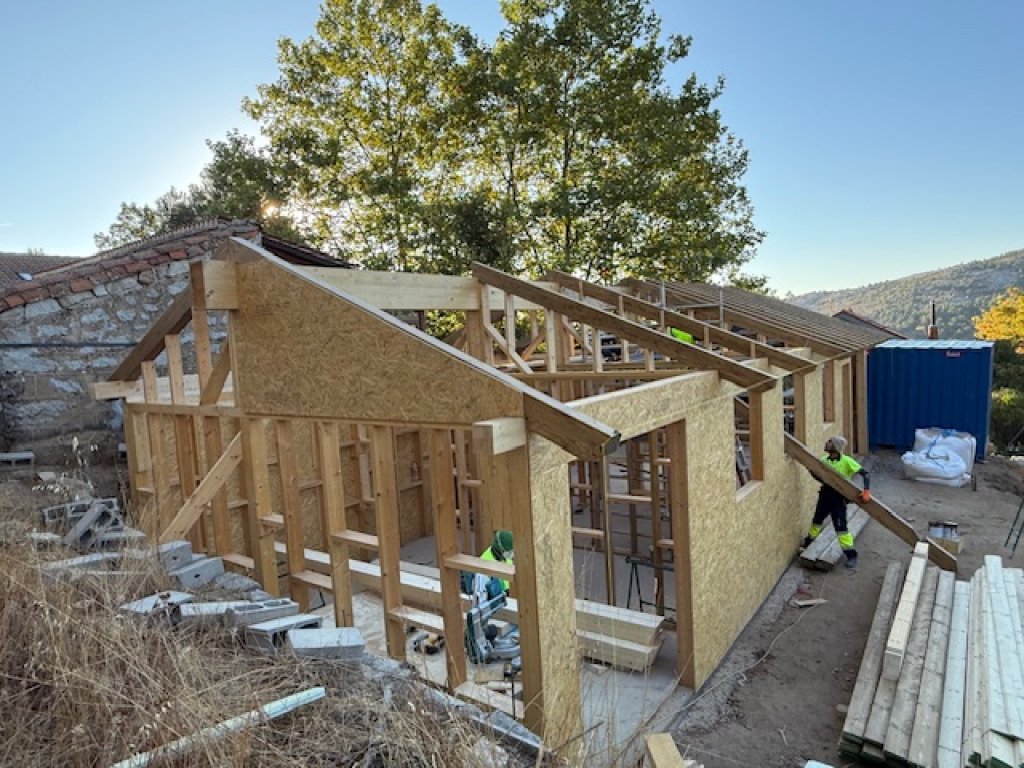 Casa en construcción Bustarviejo
