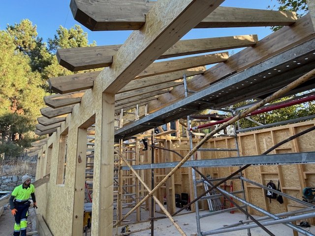Casa en construcción Bustarviejo